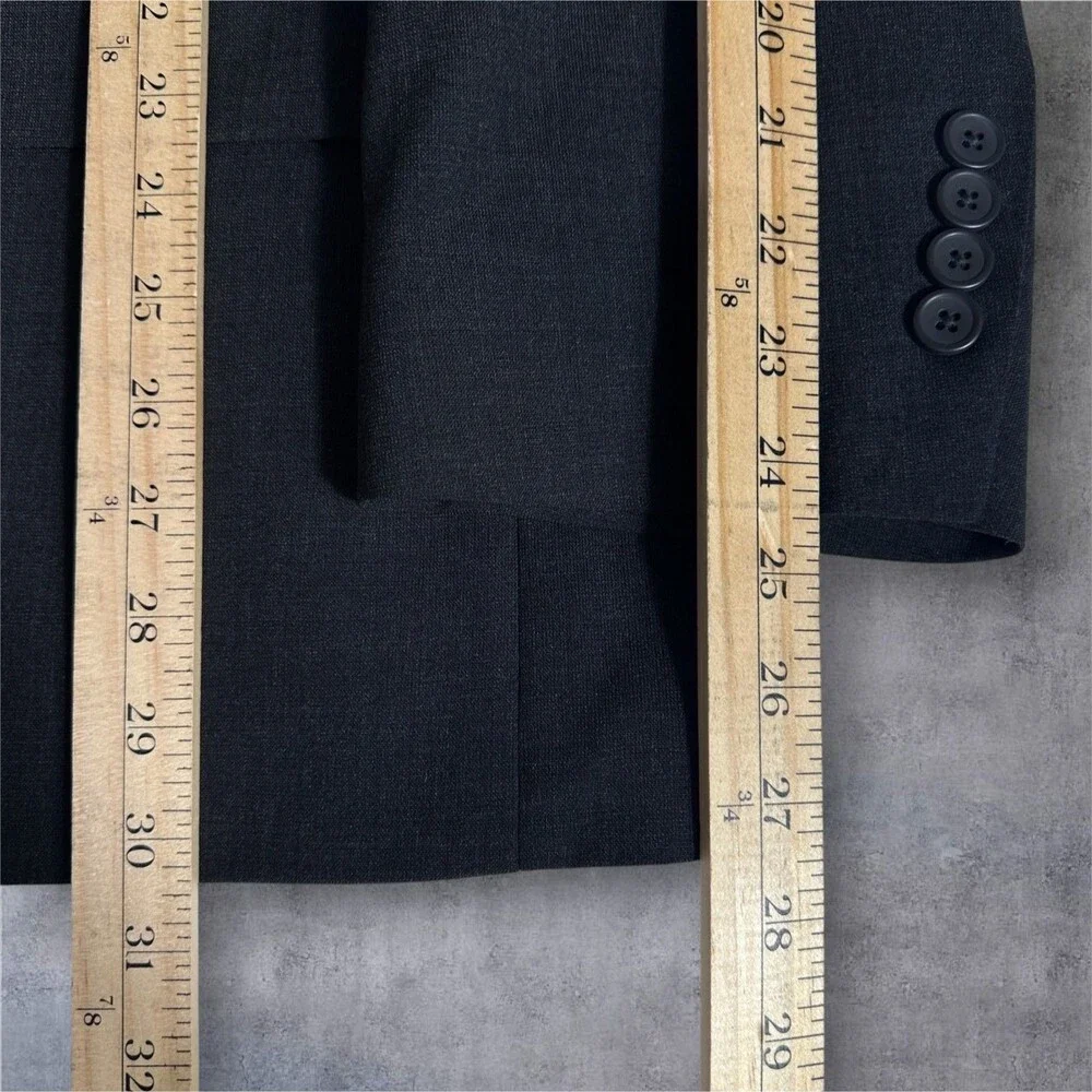 OAK HILL Men's Blazer Sport Coat Two Button Jacket 52 PR Gray Wool Blend 1-vent